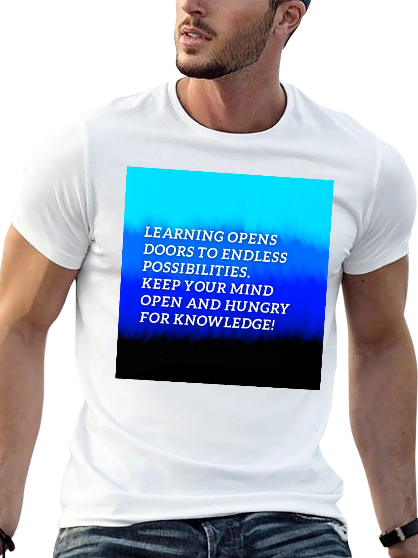 Inspirational Learning Graphic Tee - Knowledge is Key