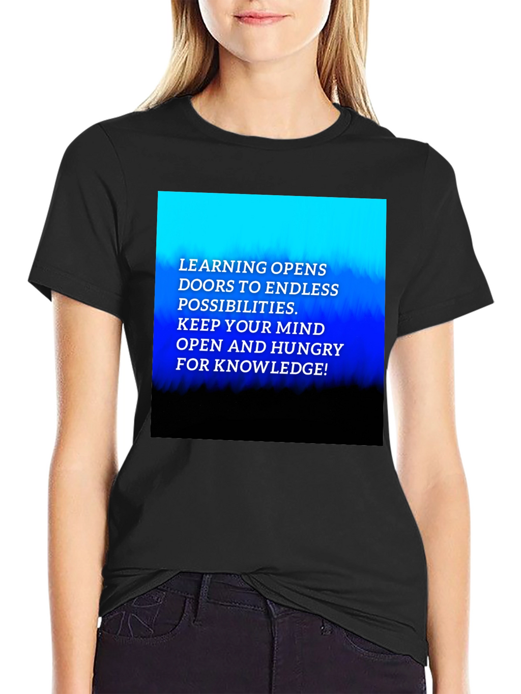 Inspirational Learning Graphic Tee - Knowledge is Key