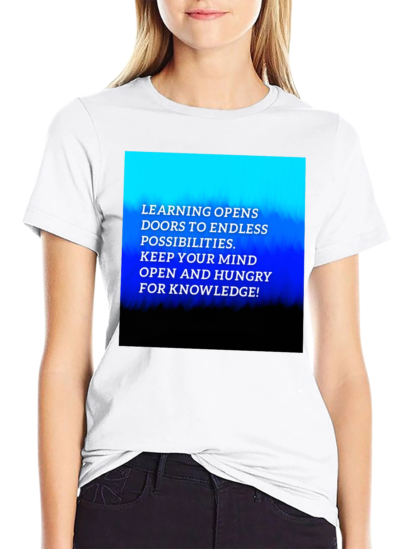 Inspirational Learning Graphic Tee - Knowledge is Key