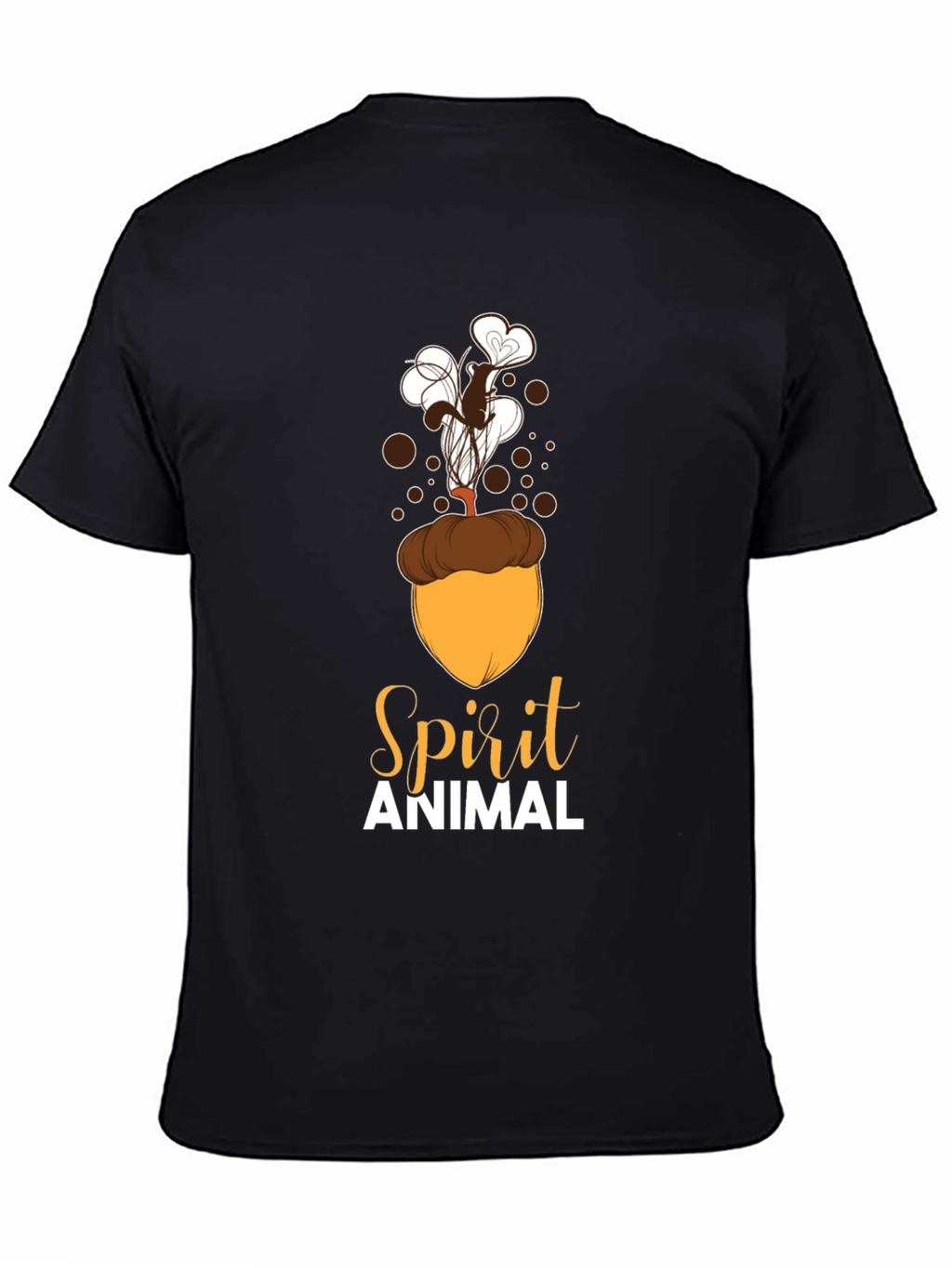 Spirit Animal Squirrel Acorn Design T-Shirt