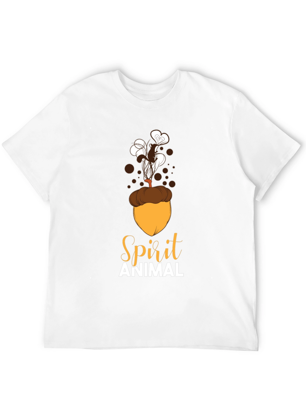 Spirit Animal Squirrel Acorn Design T-Shirt