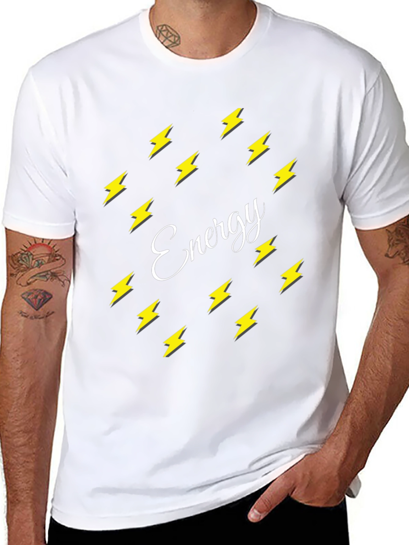 Energy Bolt T-Shirt - Stylish Graphic Tee
