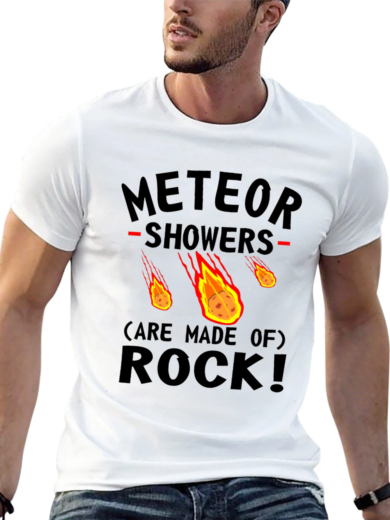 Meteor Showers Made of Rock Graphic Tee