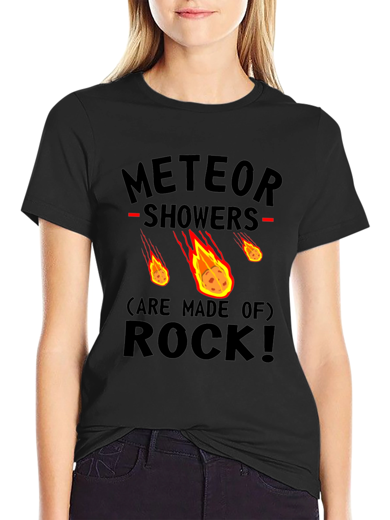 Meteor Showers Made of Rock Graphic Tee
