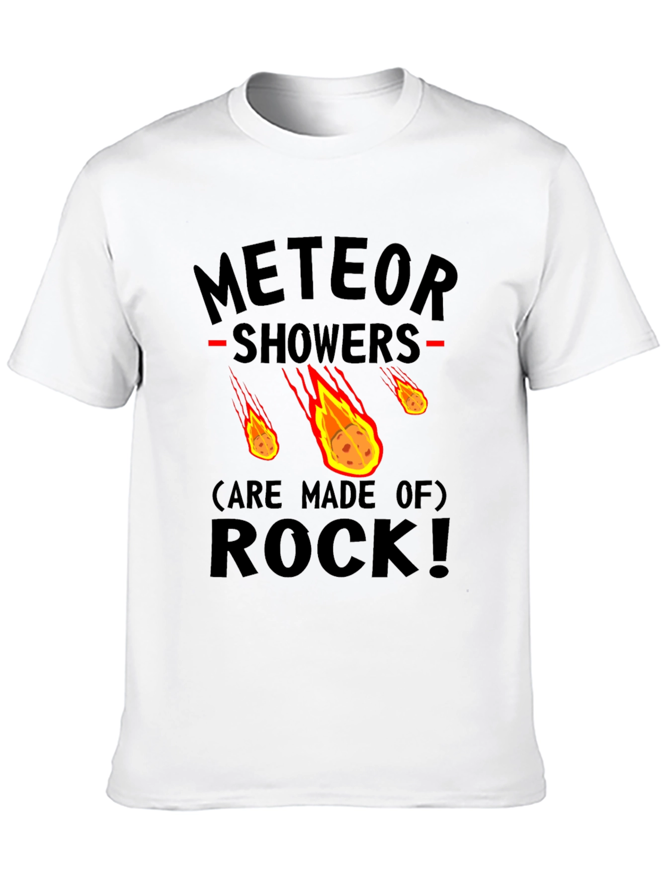 Meteor Showers Made of Rock Graphic Tee