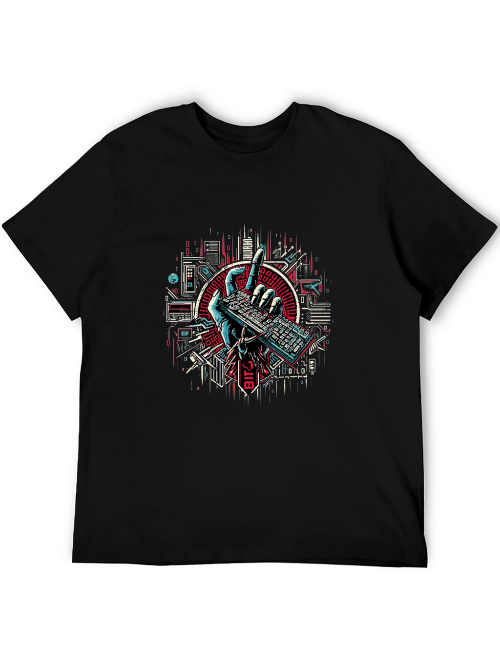 Tech Hand Keyboard Graphic Tee