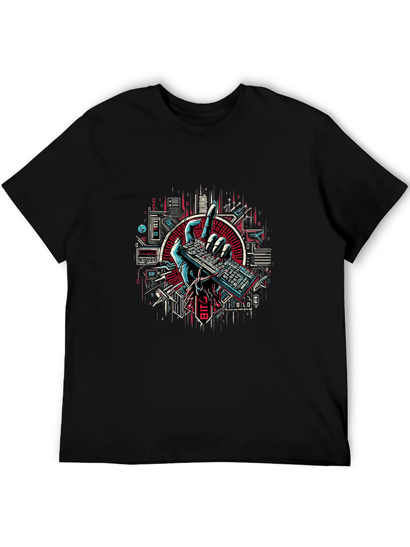 Tech Hand Keyboard Graphic Tee