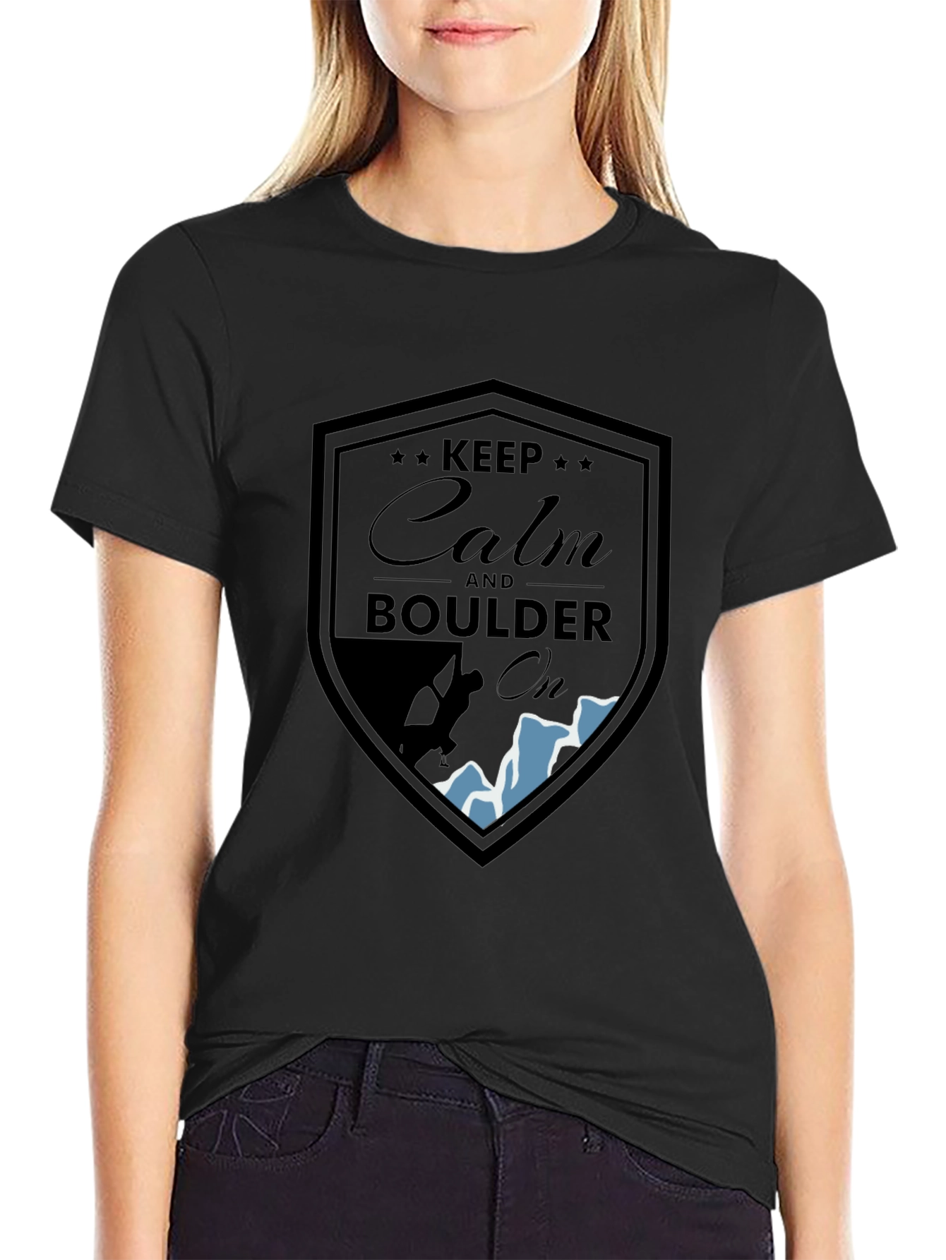 Keep Calm Boulder On T-Shirt