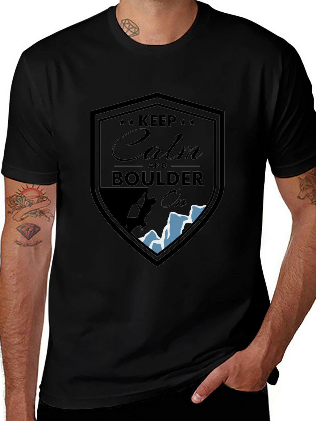 Keep Calm Boulder On T-Shirt