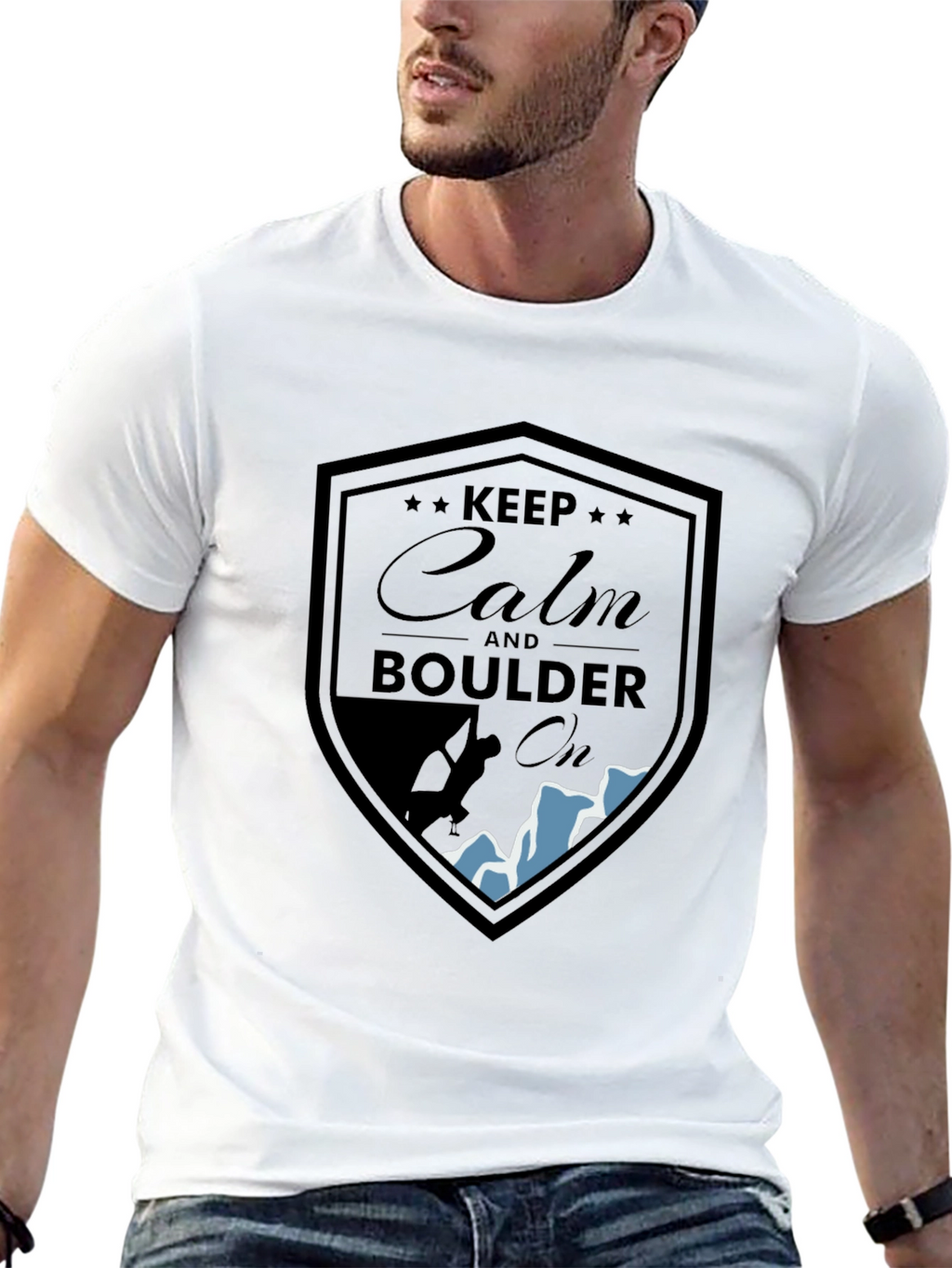 Keep Calm Boulder On T-Shirt