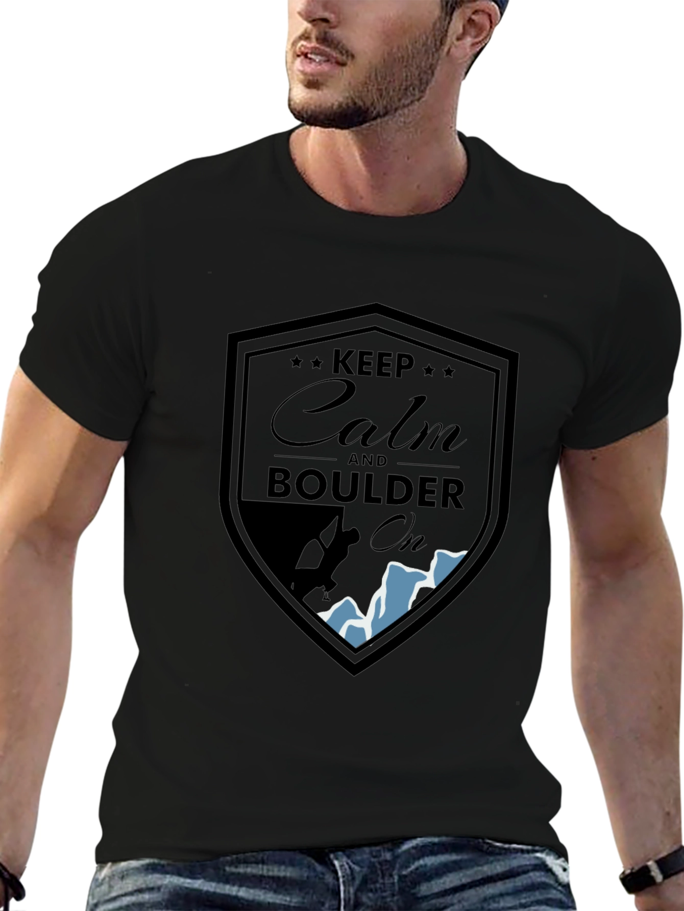 Keep Calm Boulder On T-Shirt