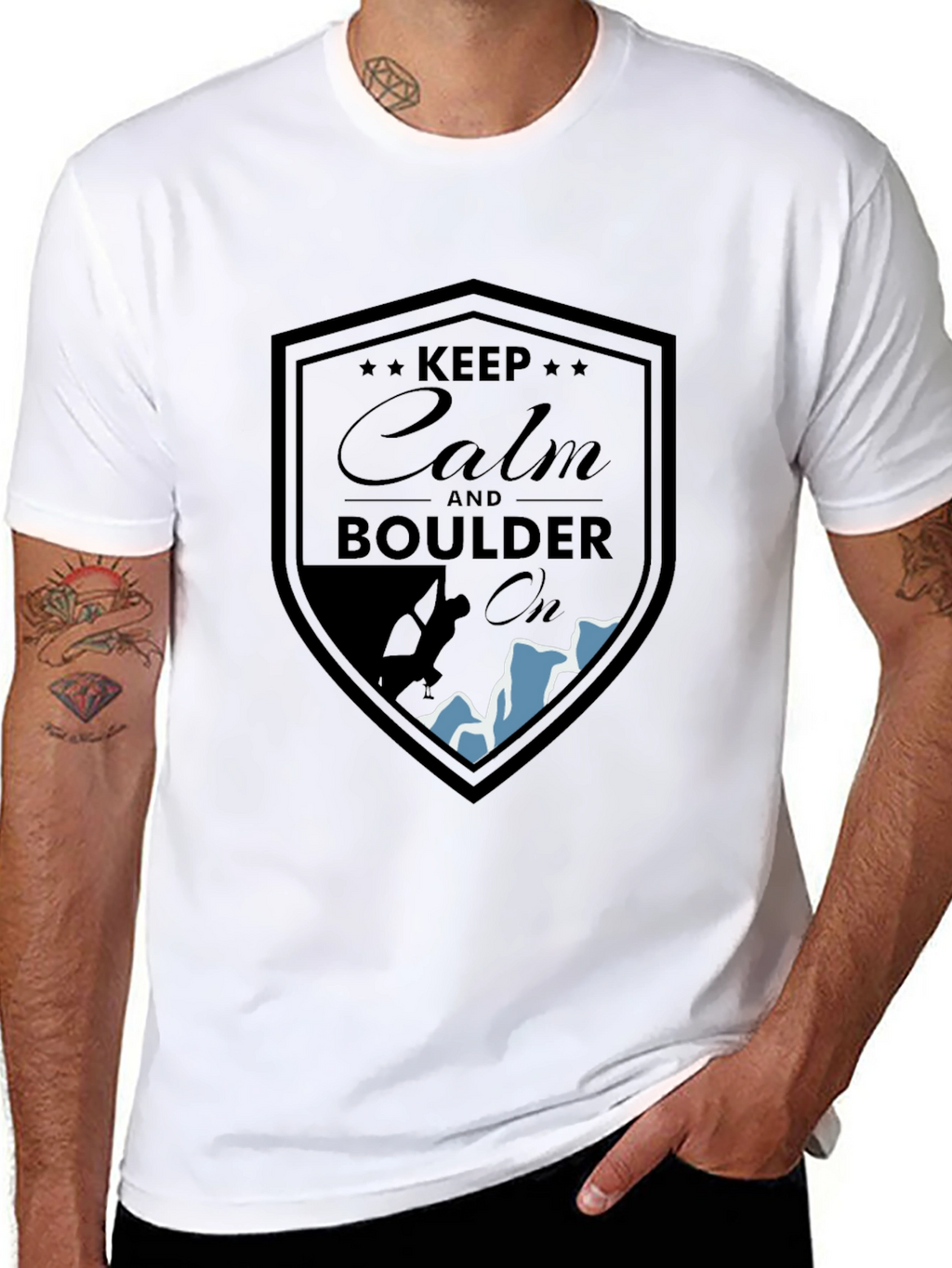 Keep Calm Boulder On T-Shirt
