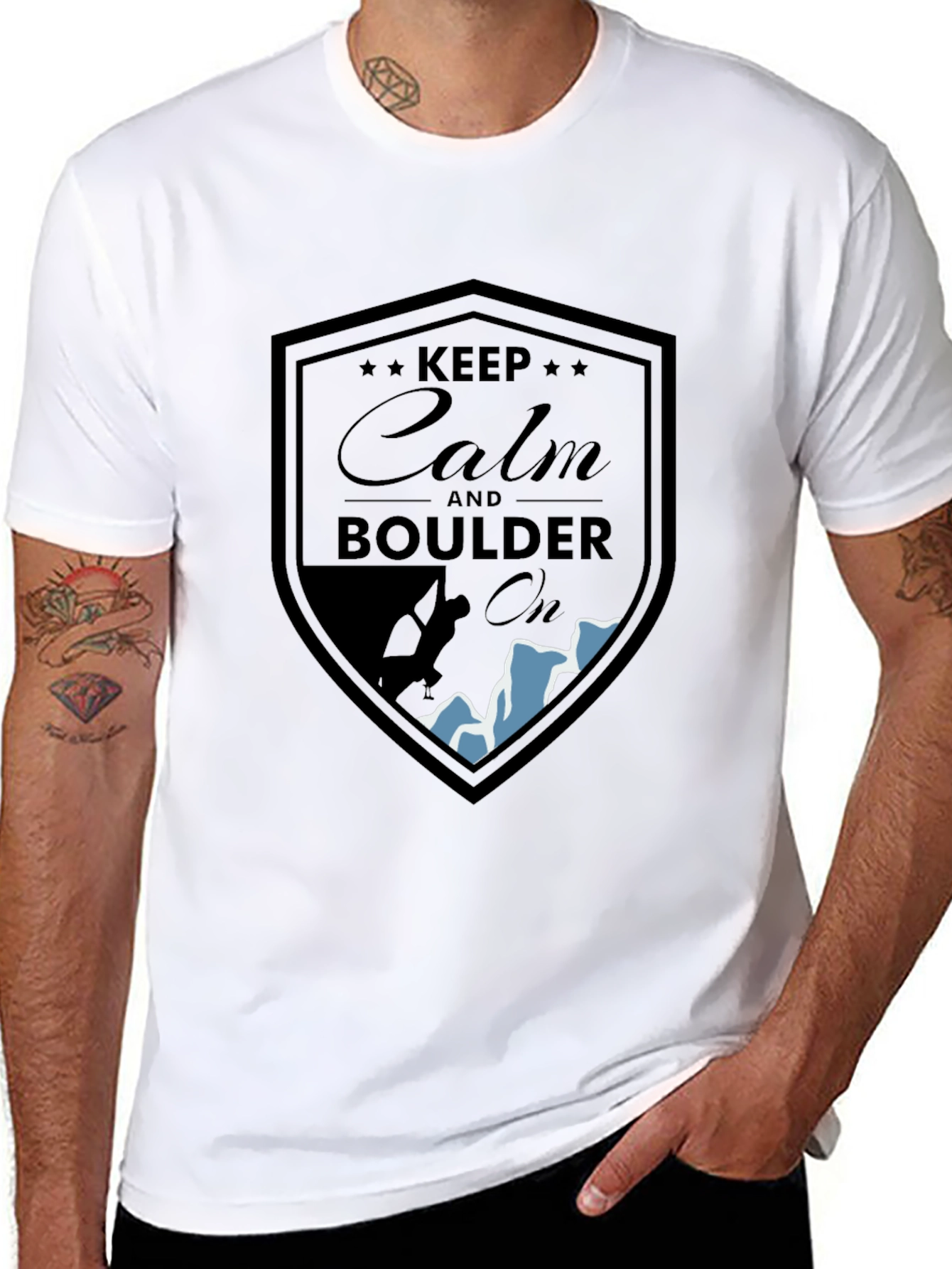 Keep Calm Boulder On T-Shirt