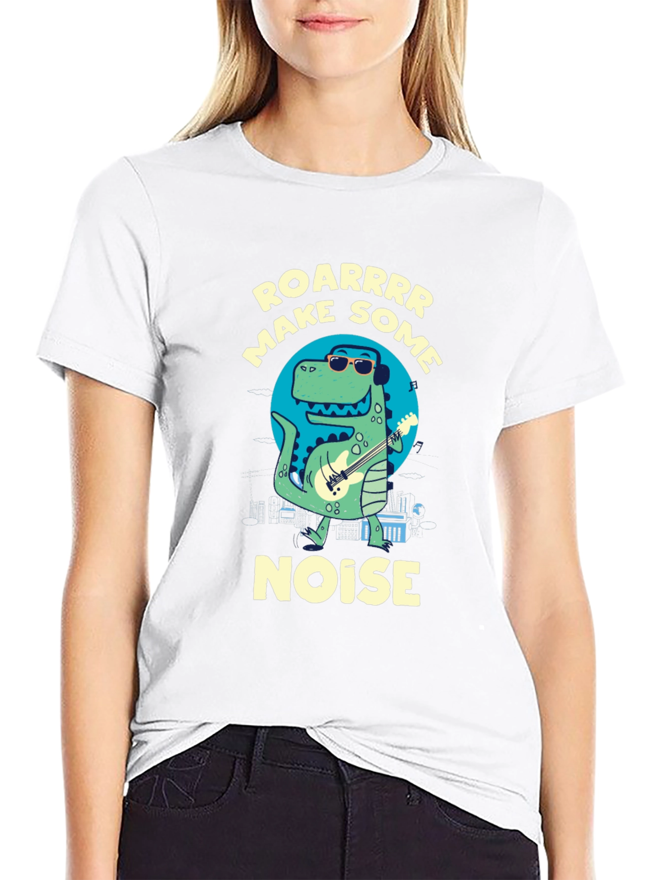 Roarrrr Make Some Noise Dino T-Shirt