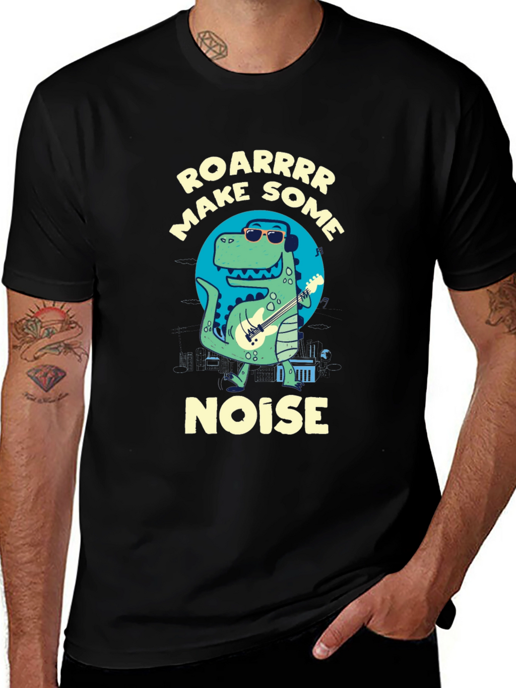 Roarrrr Make Some Noise Dino T-Shirt