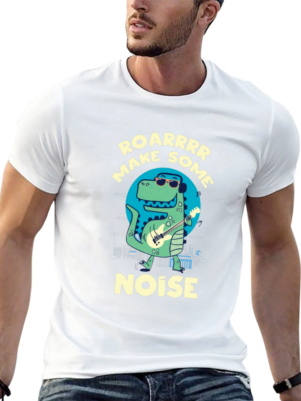 Roarrrr Make Some Noise Dino T-Shirt