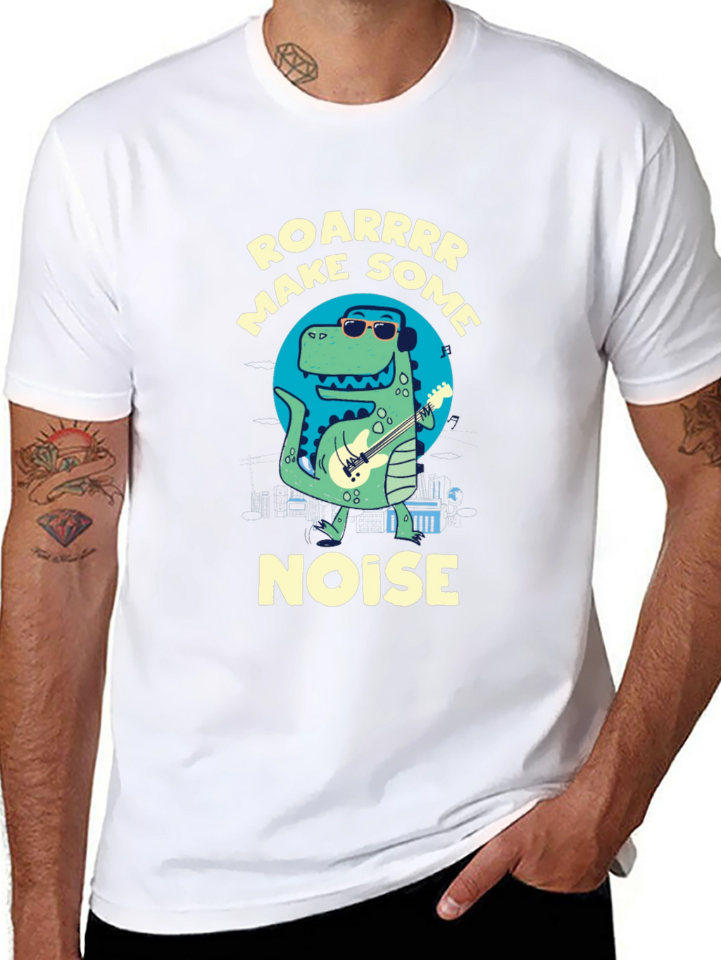 Roarrrr Make Some Noise Dino T-Shirt