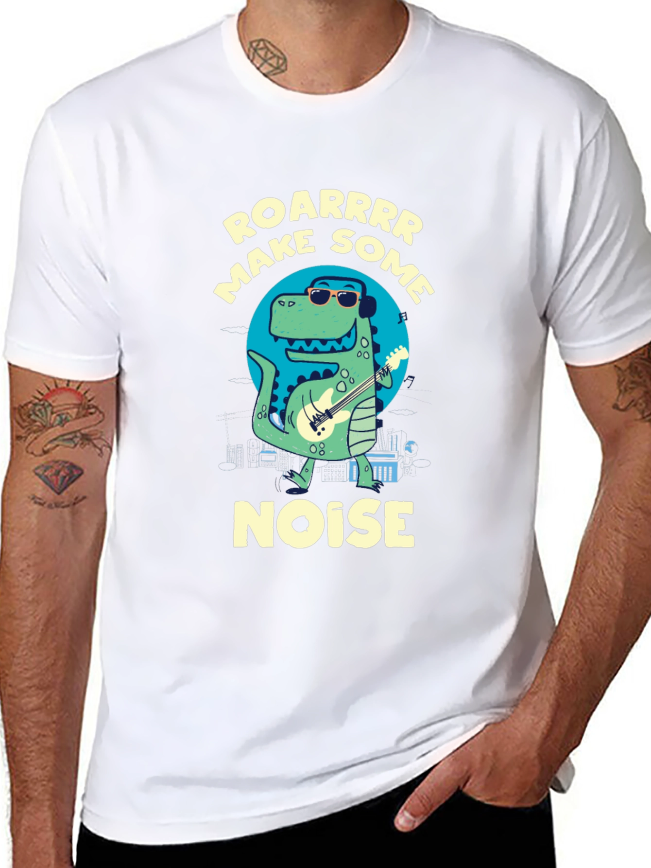 Roarrrr Make Some Noise Dino T-Shirt