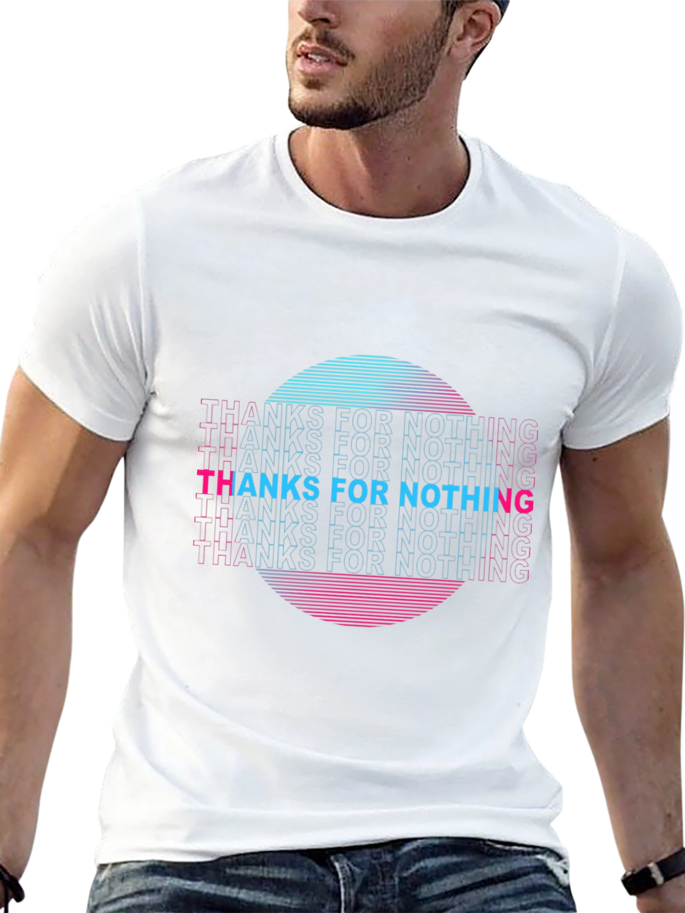 Retro Thanks For Nothing Graphic Tee