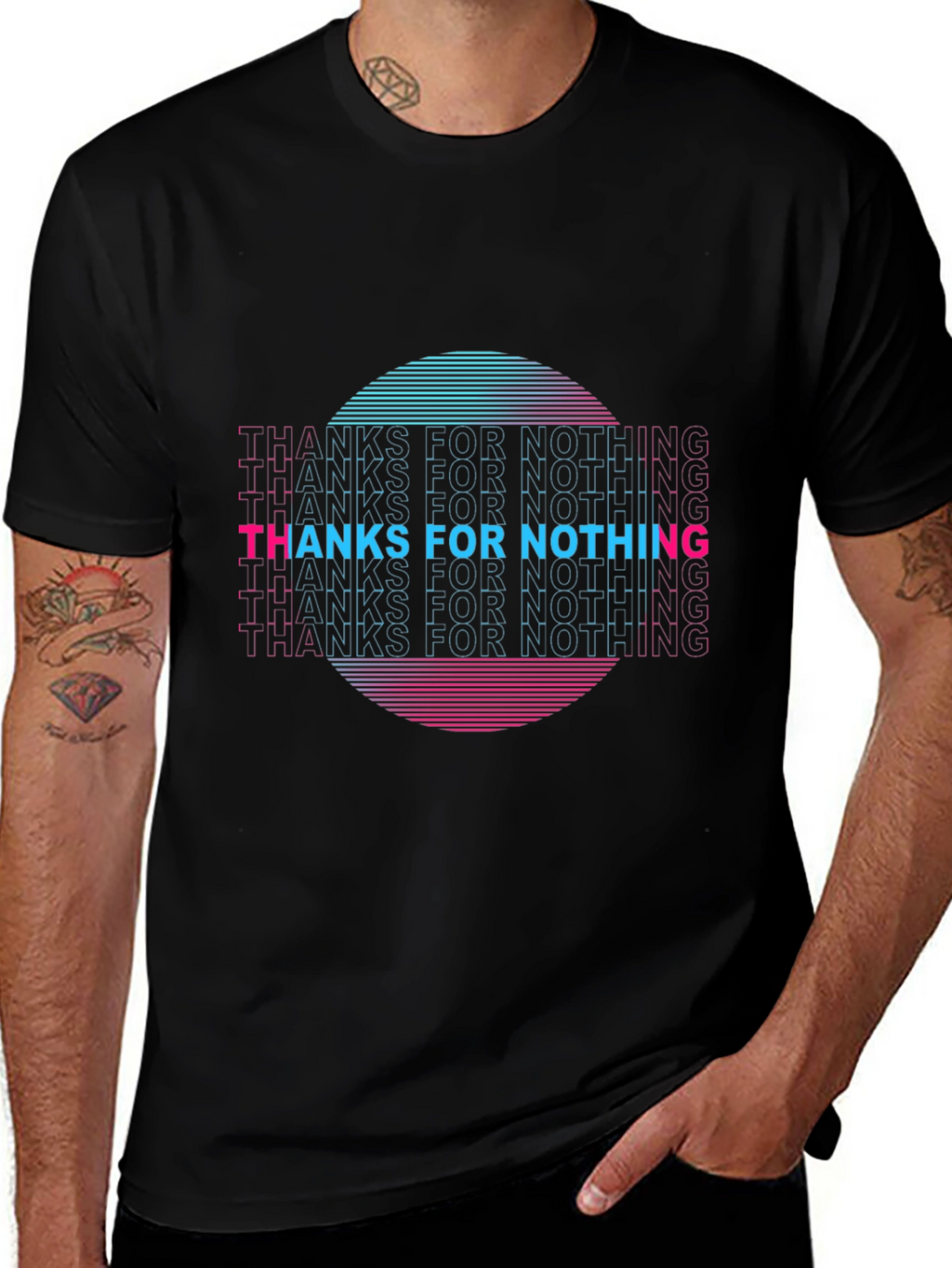 Retro Thanks For Nothing Graphic Tee