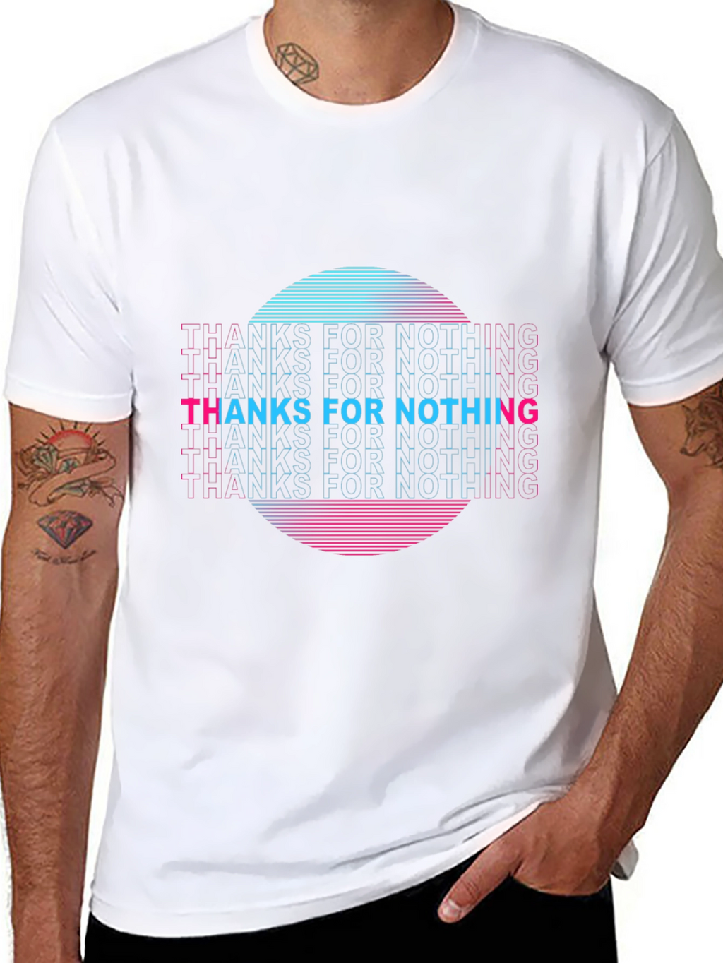 Retro Thanks For Nothing Graphic Tee