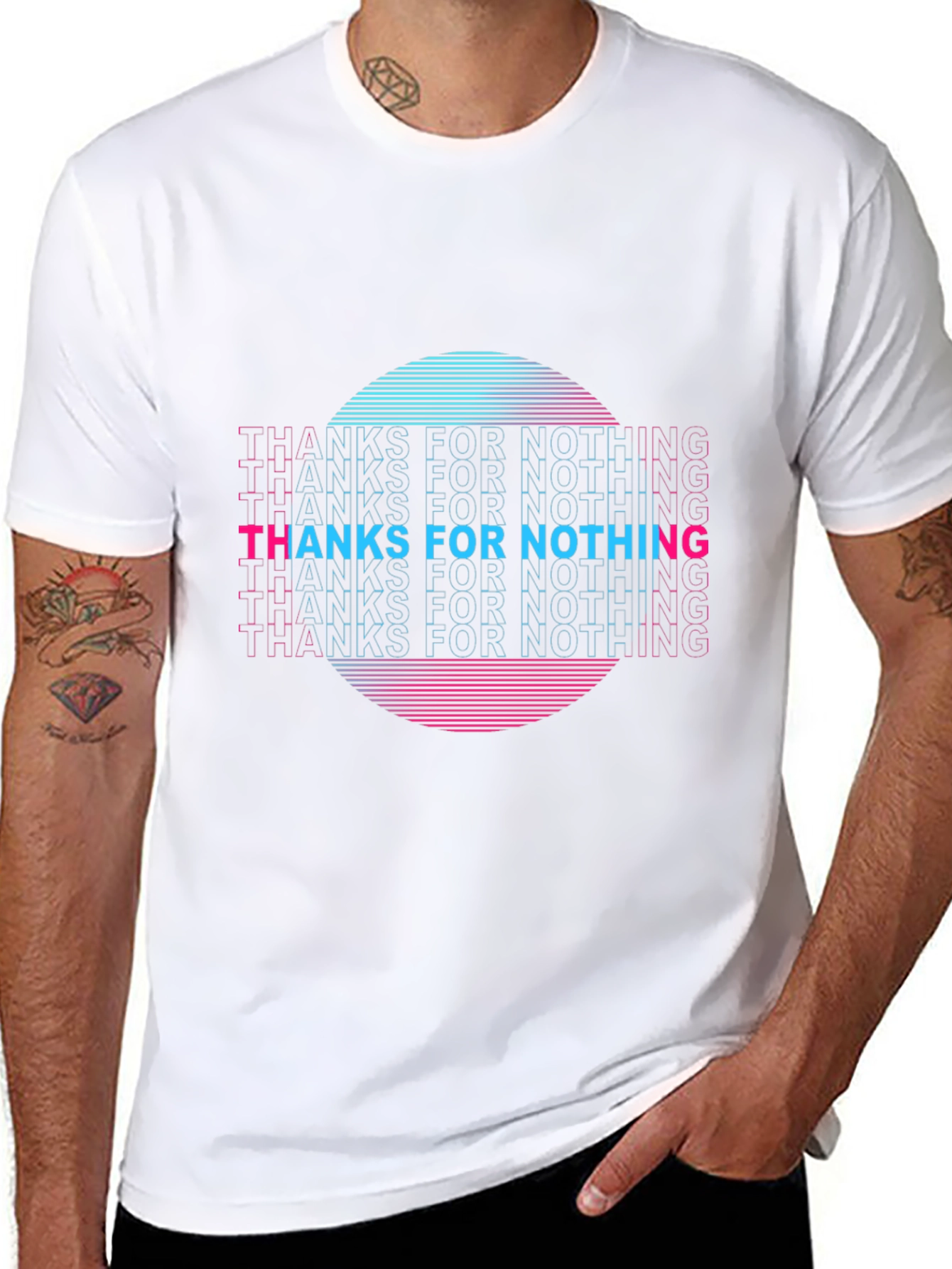 Retro Thanks For Nothing Graphic Tee