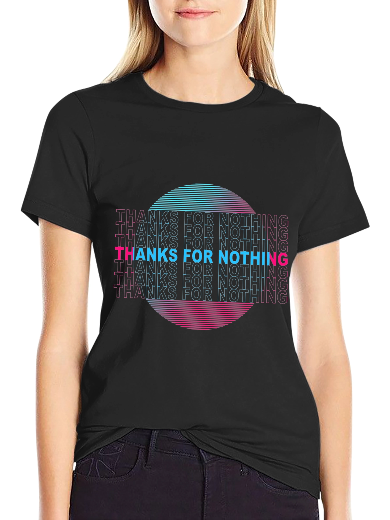 Retro Thanks For Nothing Graphic Tee