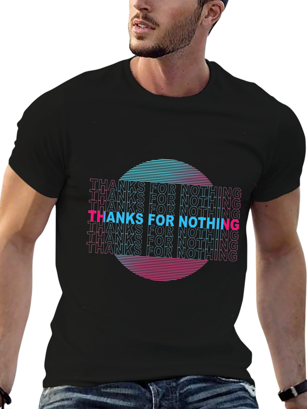 Retro Thanks For Nothing Graphic Tee