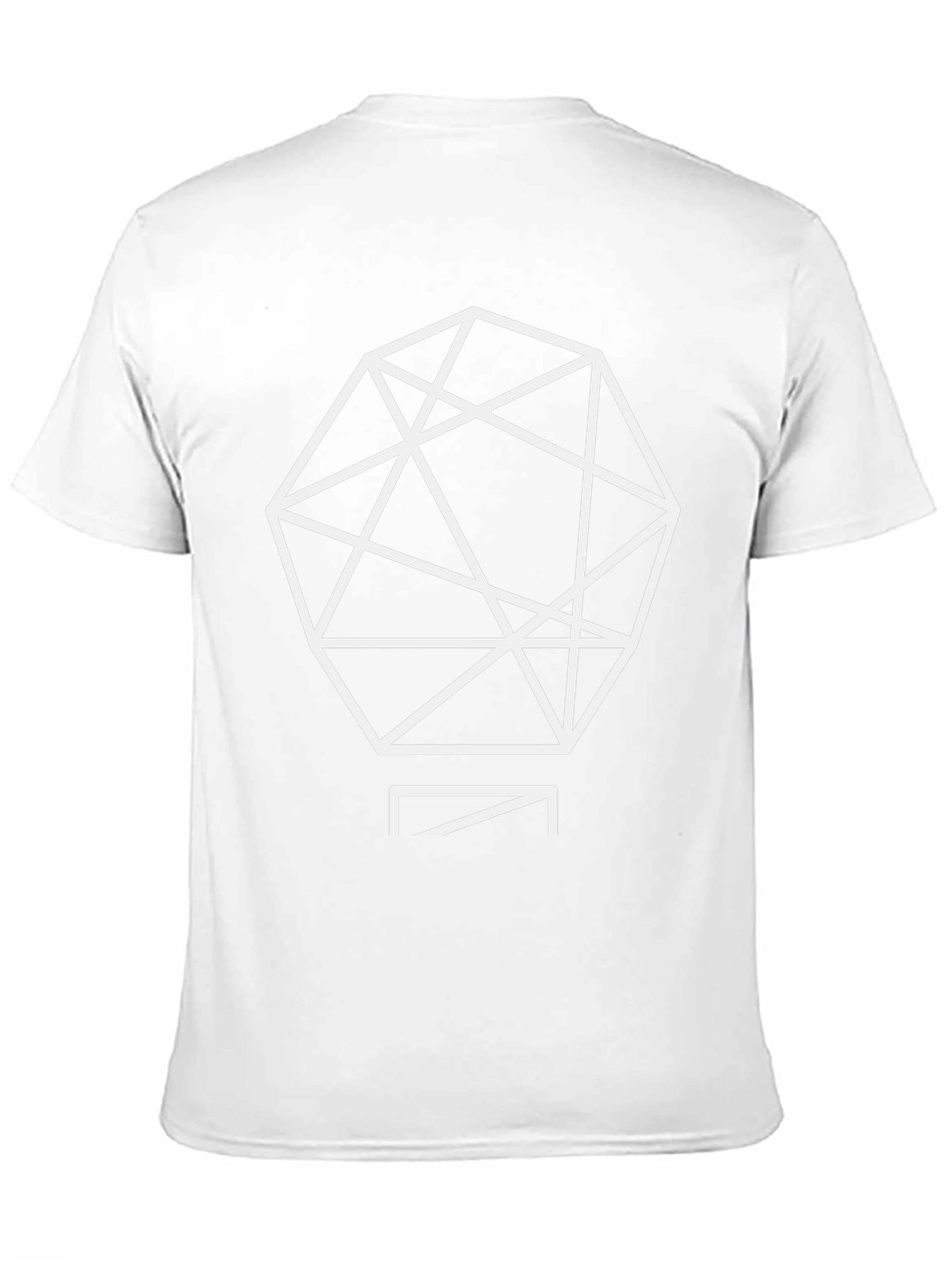 Geometric Graphic Tee - Black Casual Shirt