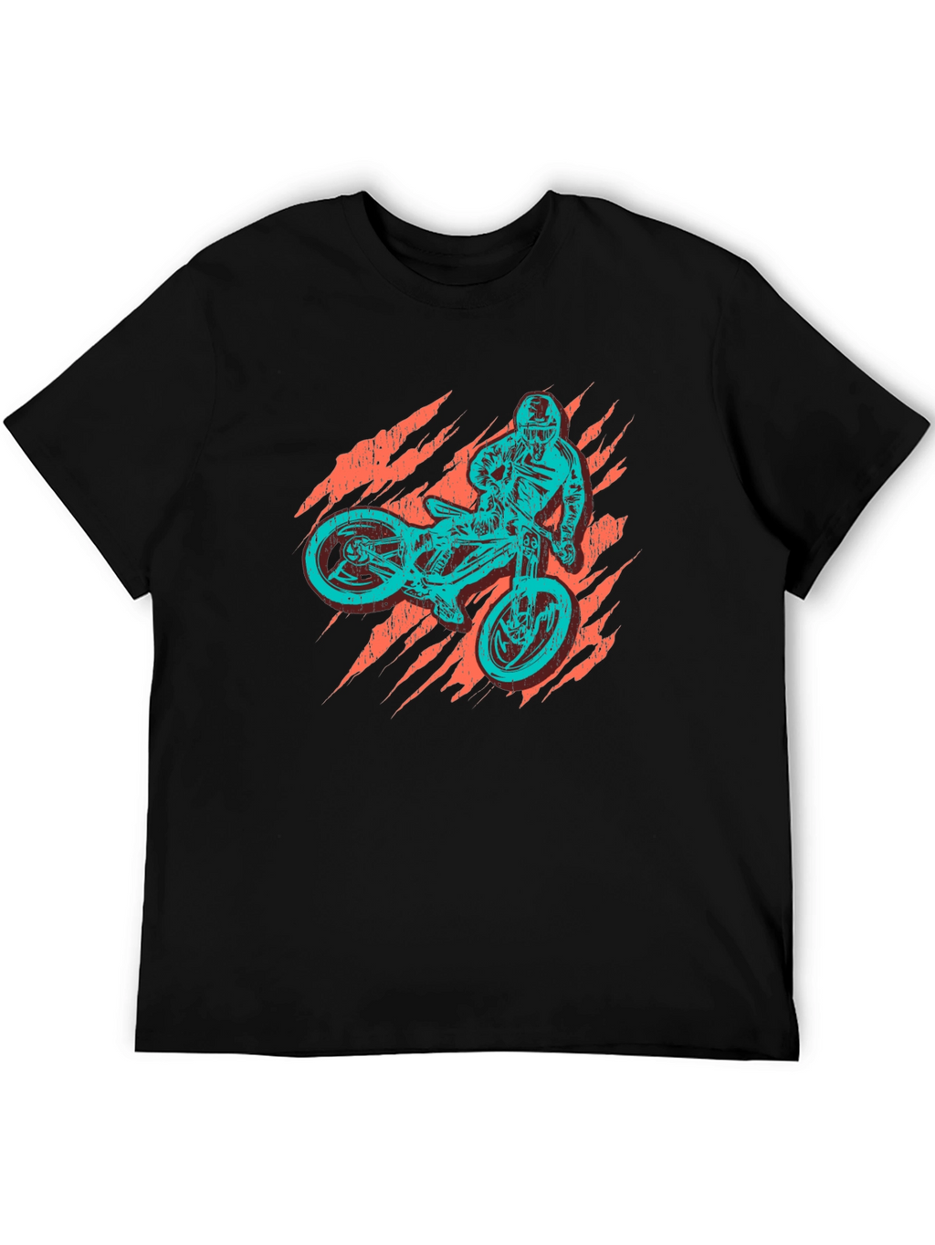 Mens Graphic T-Shirt - Mountain Biker Print