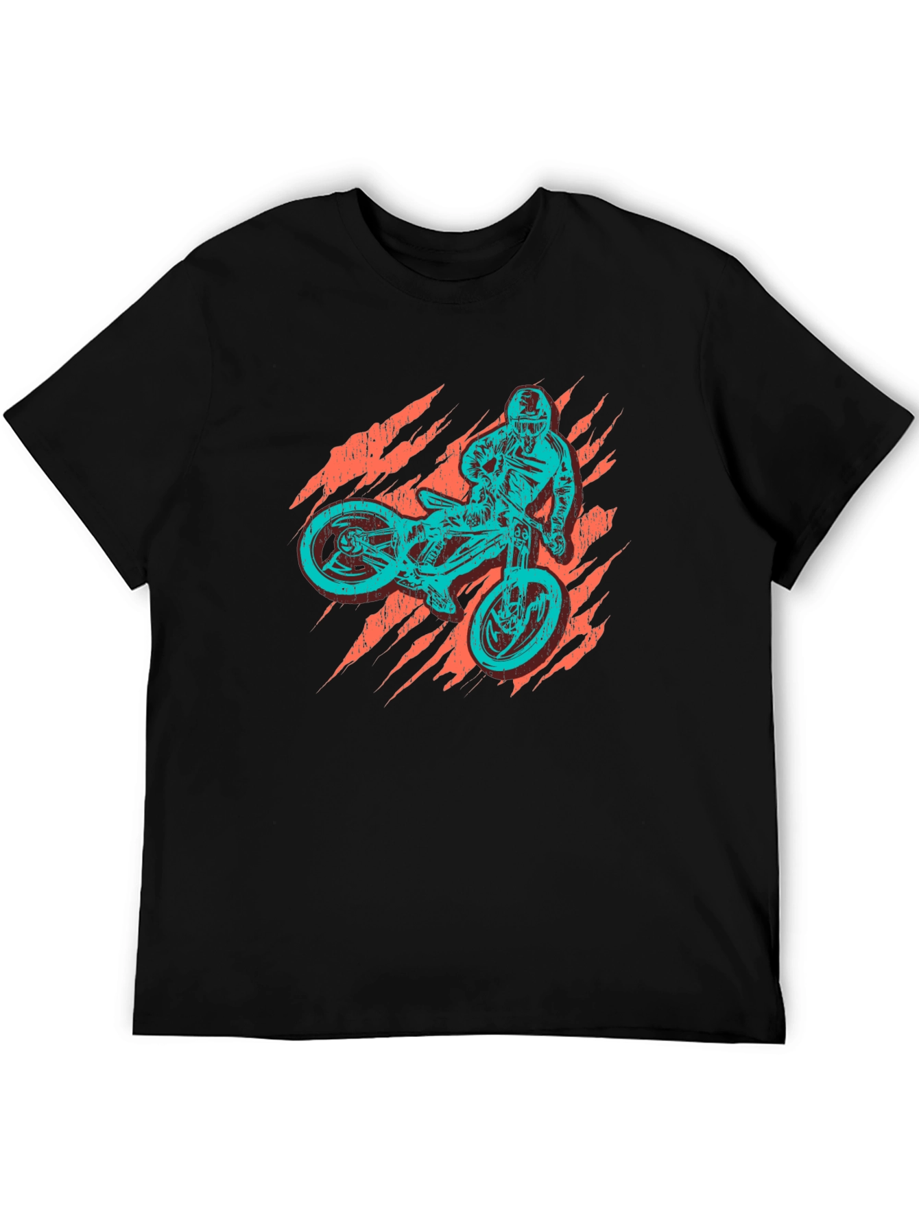 Mens Graphic T-Shirt - Mountain Biker Print