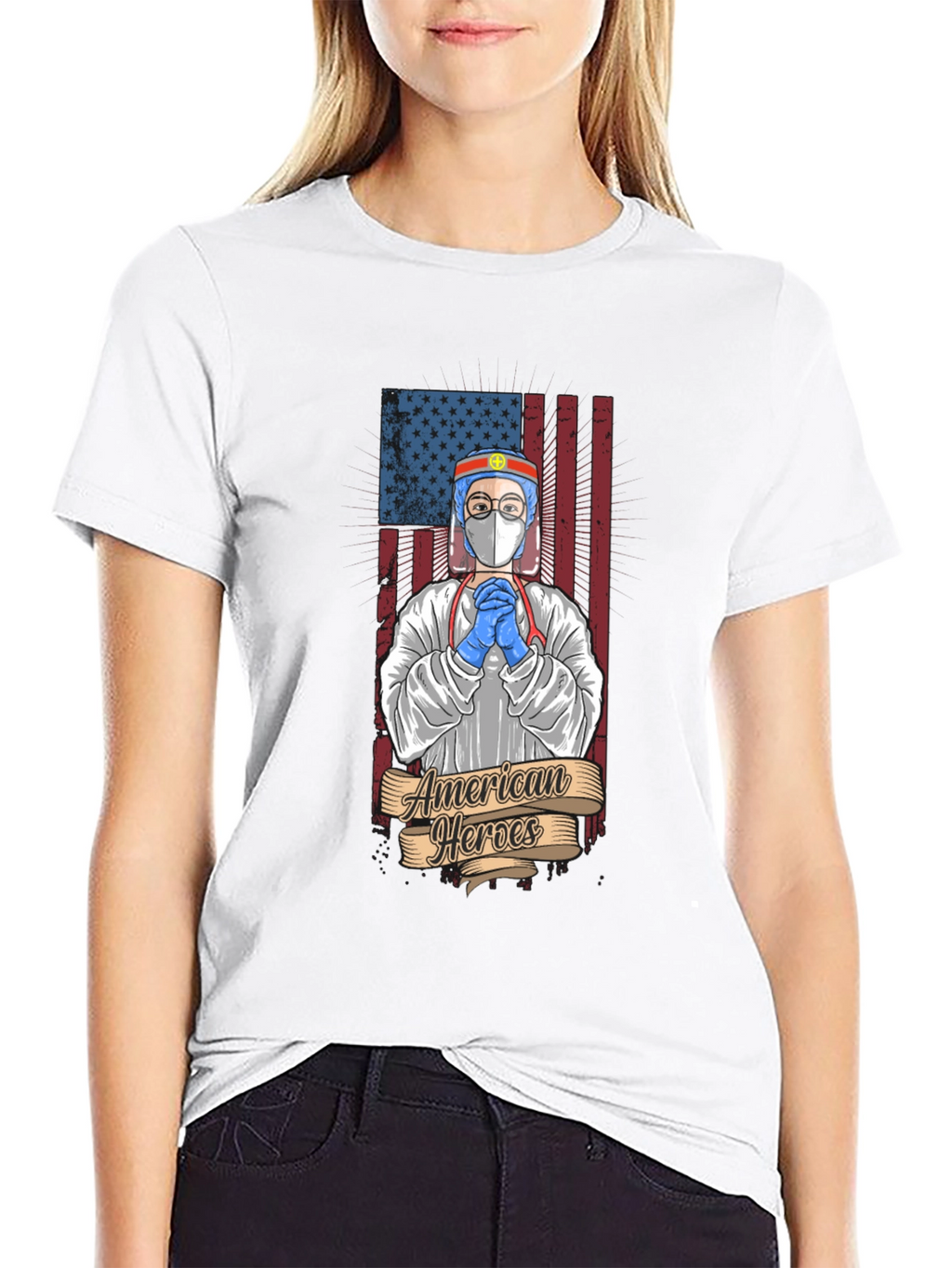 American Heroes T-Shirt - Patriotic Healthcare Design