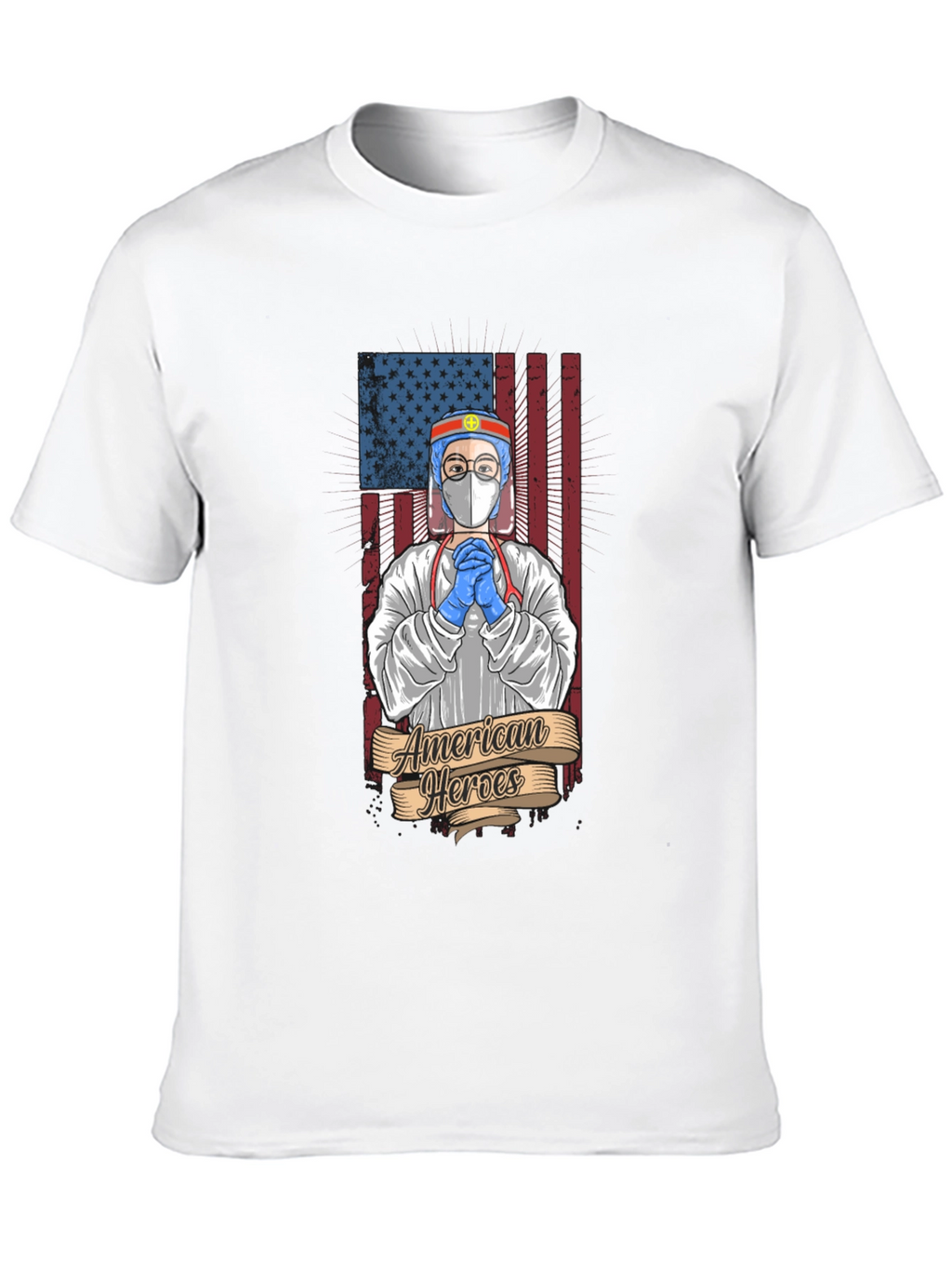 American Heroes T-Shirt - Patriotic Healthcare Design