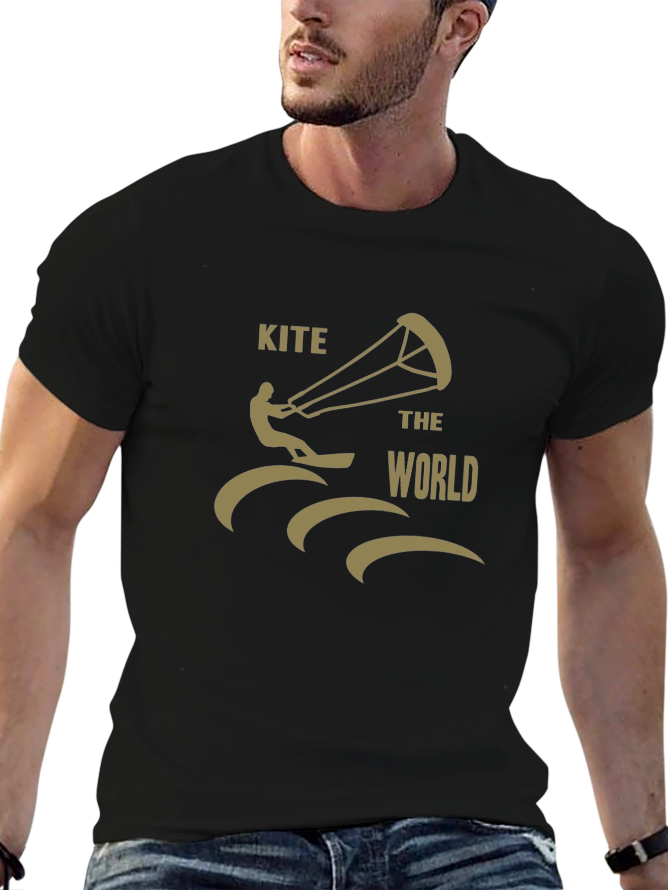 Kite The World Graphic Tee - Black