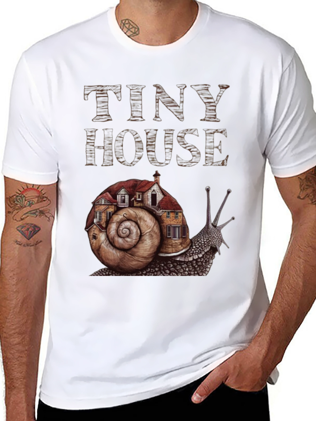 Tiny House Snail Graphic Tee