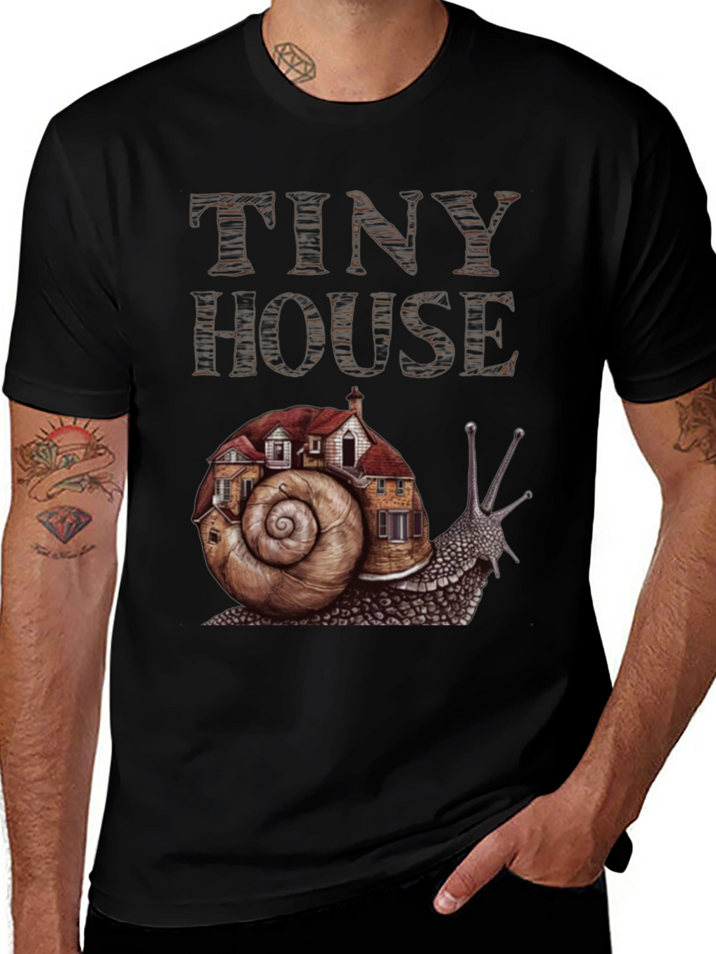 Tiny House Snail Graphic Tee