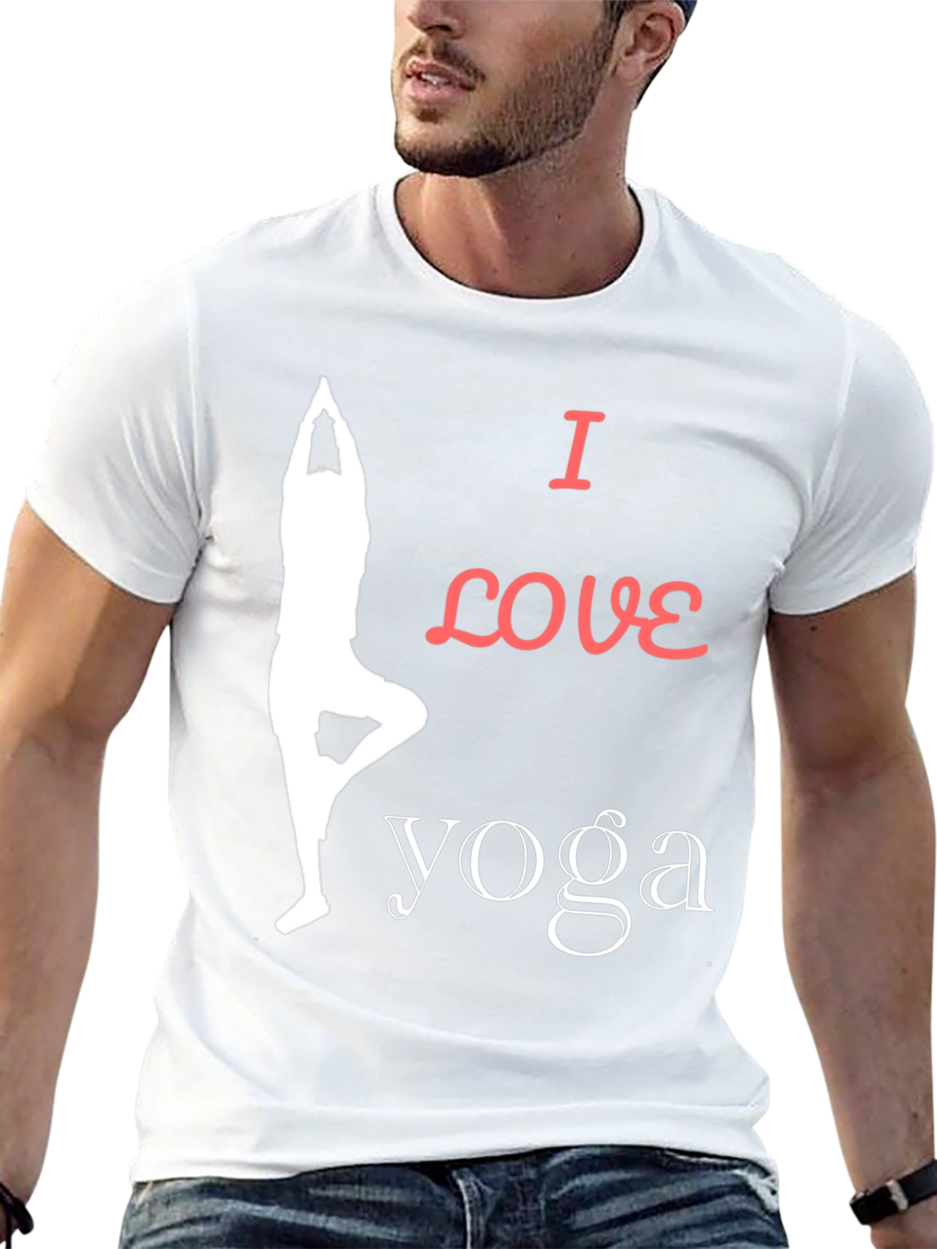 I Love Yoga Graphic T-Shirt