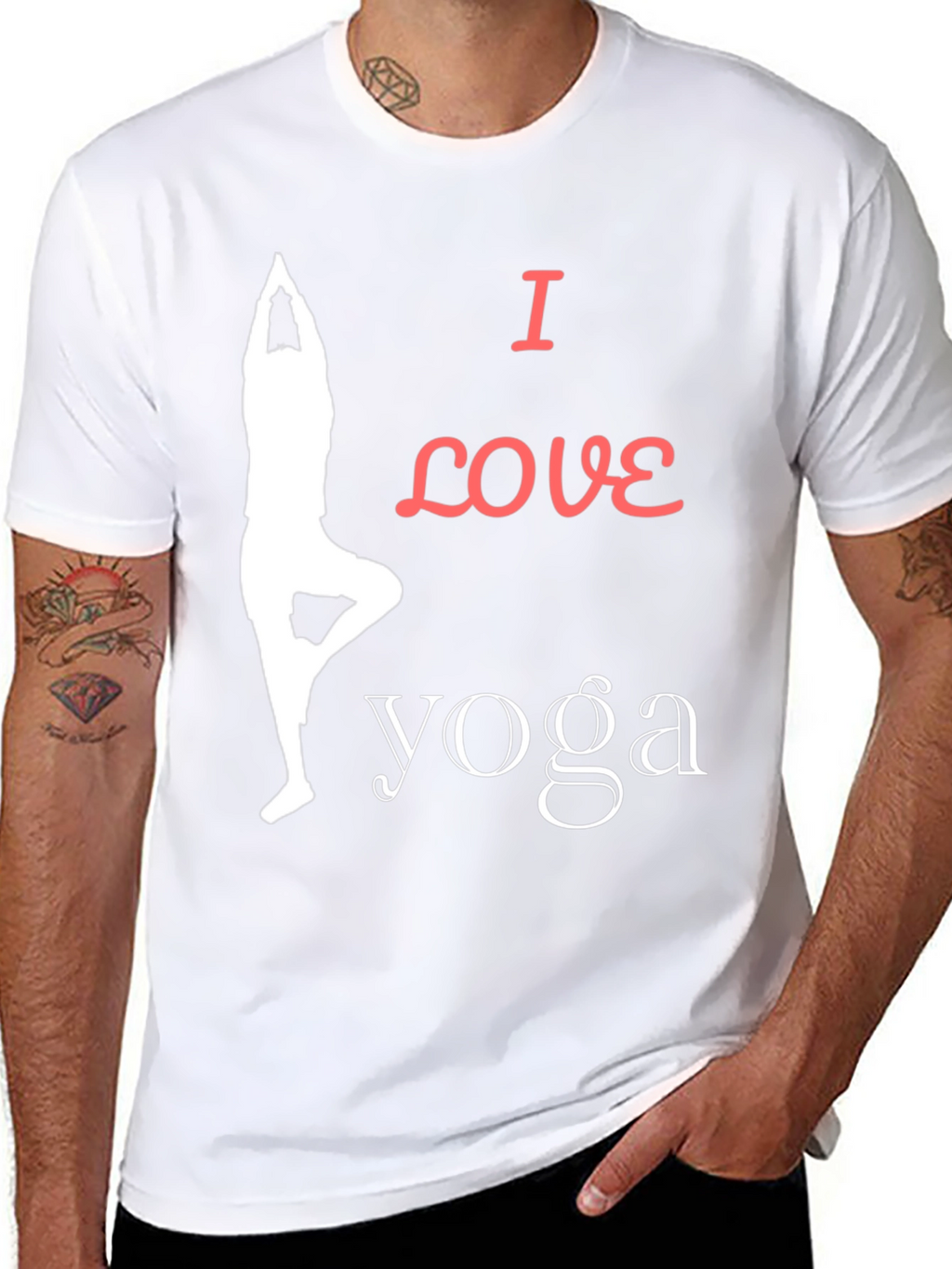 I Love Yoga Graphic T-Shirt