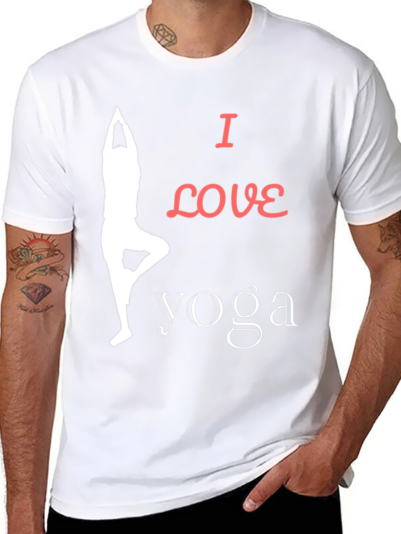 I Love Yoga Graphic T-Shirt