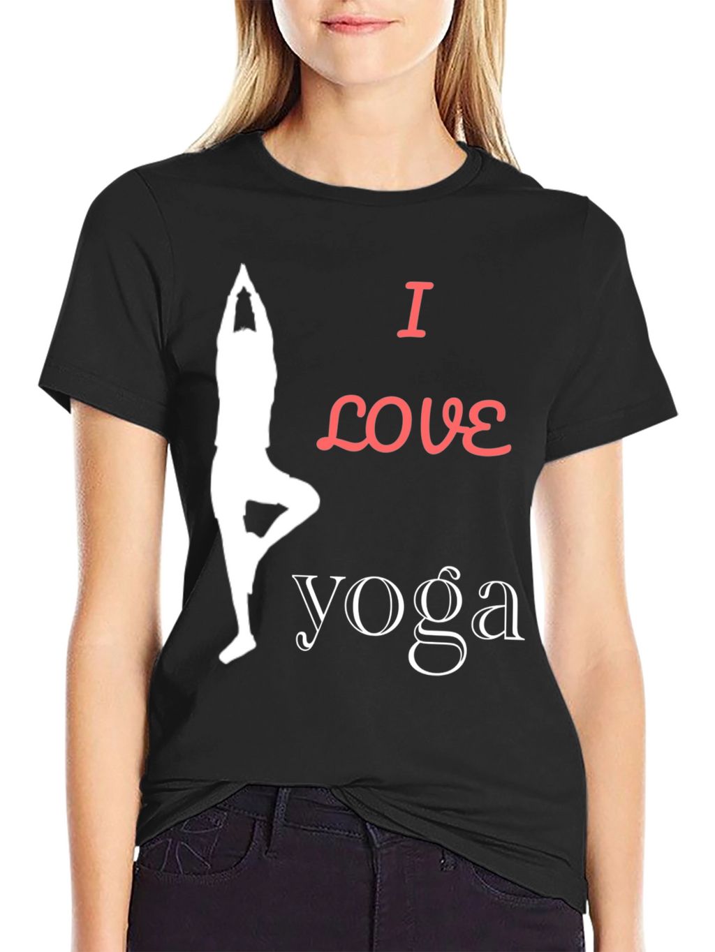 I Love Yoga Graphic T-Shirt
