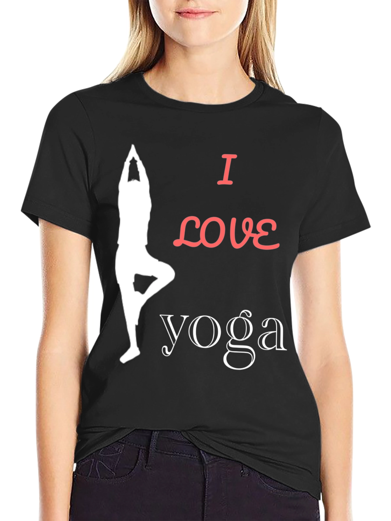 I Love Yoga Graphic T-Shirt