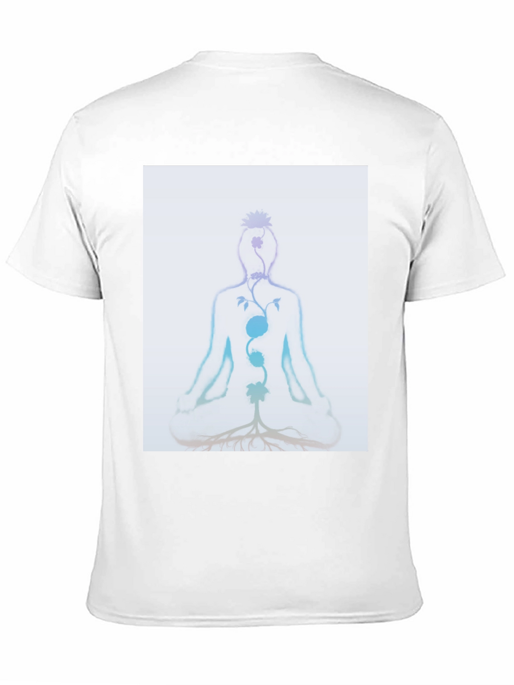 Chakra Meditation Tee - Spiritual Black T-Shirt