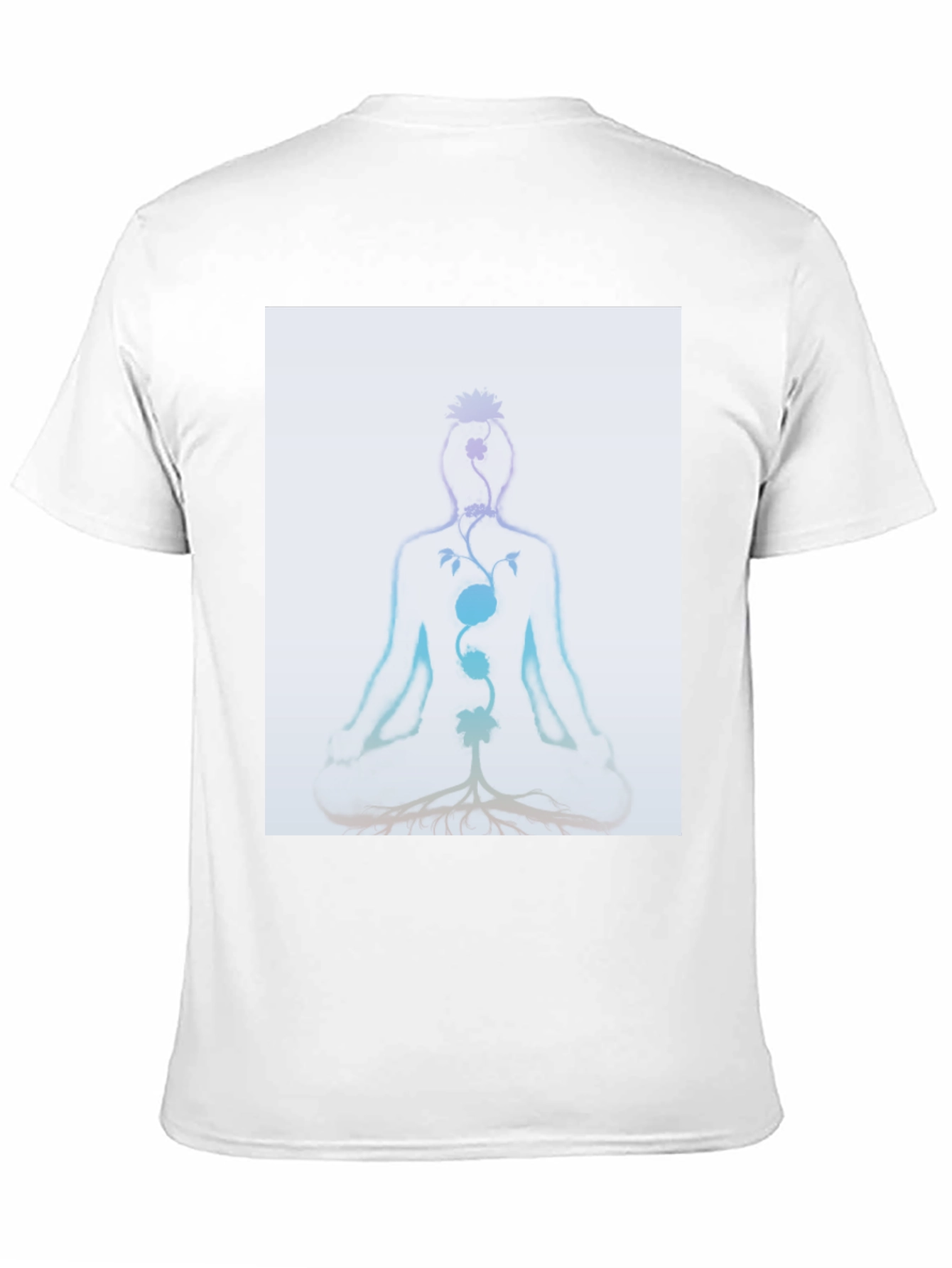 Chakra Meditation Tee - Spiritual Black T-Shirt