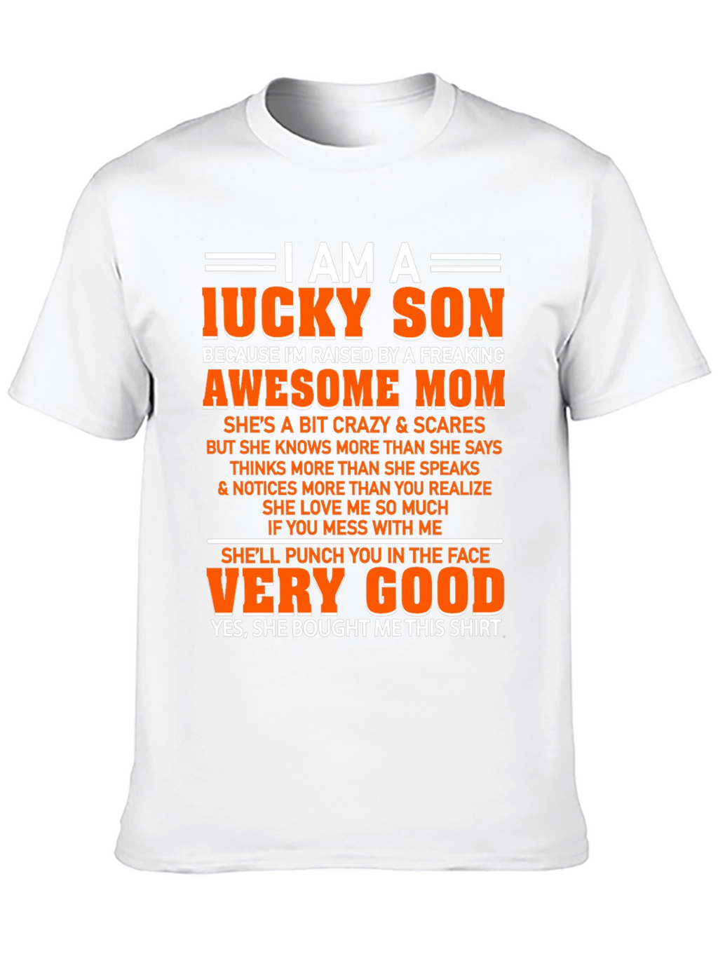 Lucky Son Graphic T-Shirt - Awesome Freaking Mom