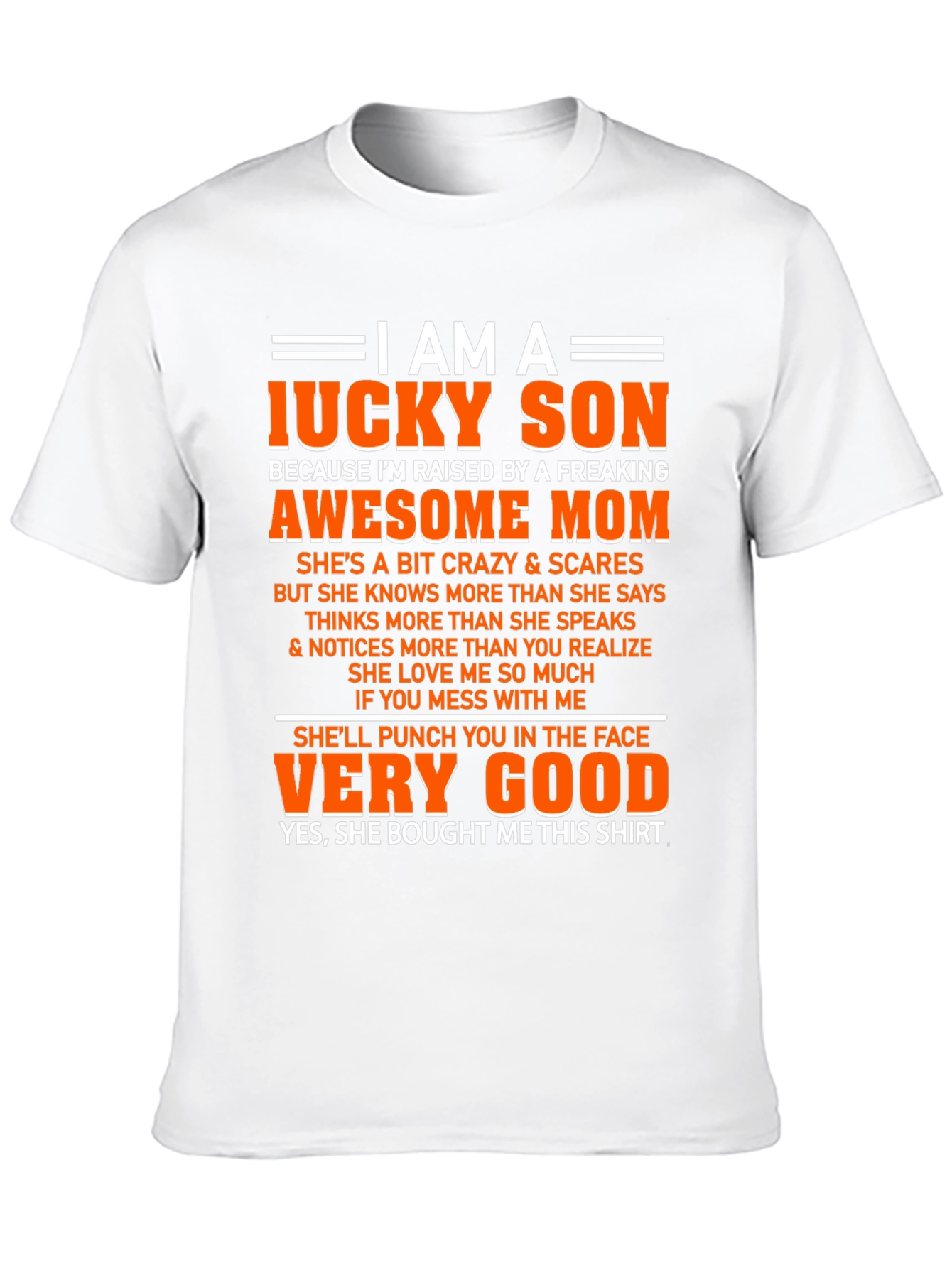 Lucky Son Graphic T-Shirt - Awesome Freaking Mom