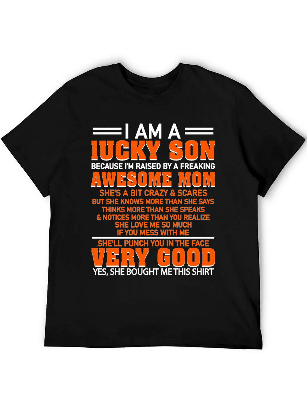 Lucky Son Graphic T-Shirt - Awesome Freaking Mom