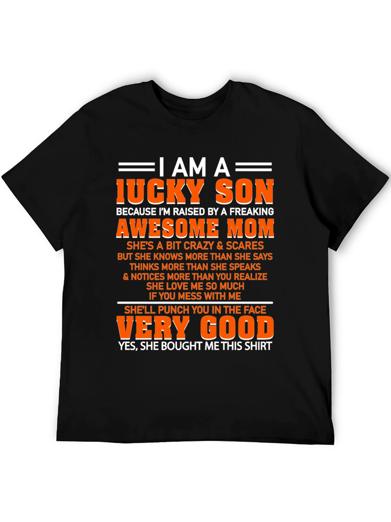 Lucky Son Graphic T-Shirt - Awesome Freaking Mom