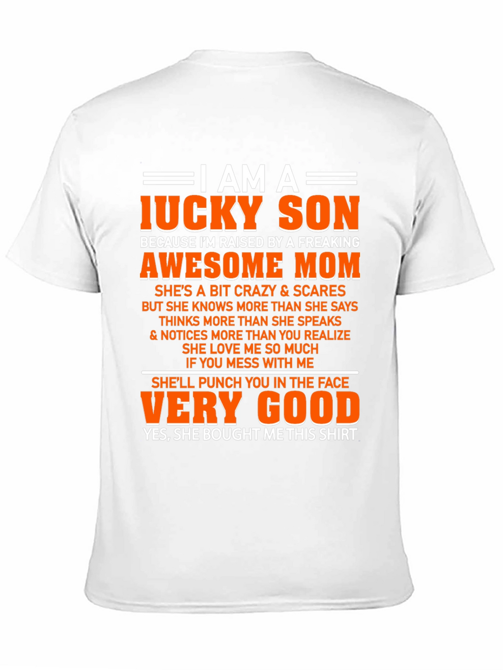 Lucky Son Graphic T-Shirt - Awesome Freaking Mom