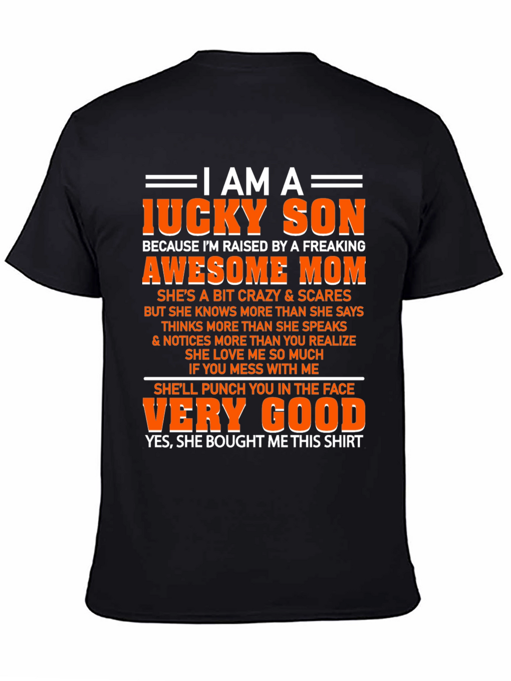 Lucky Son Graphic T-Shirt - Awesome Freaking Mom