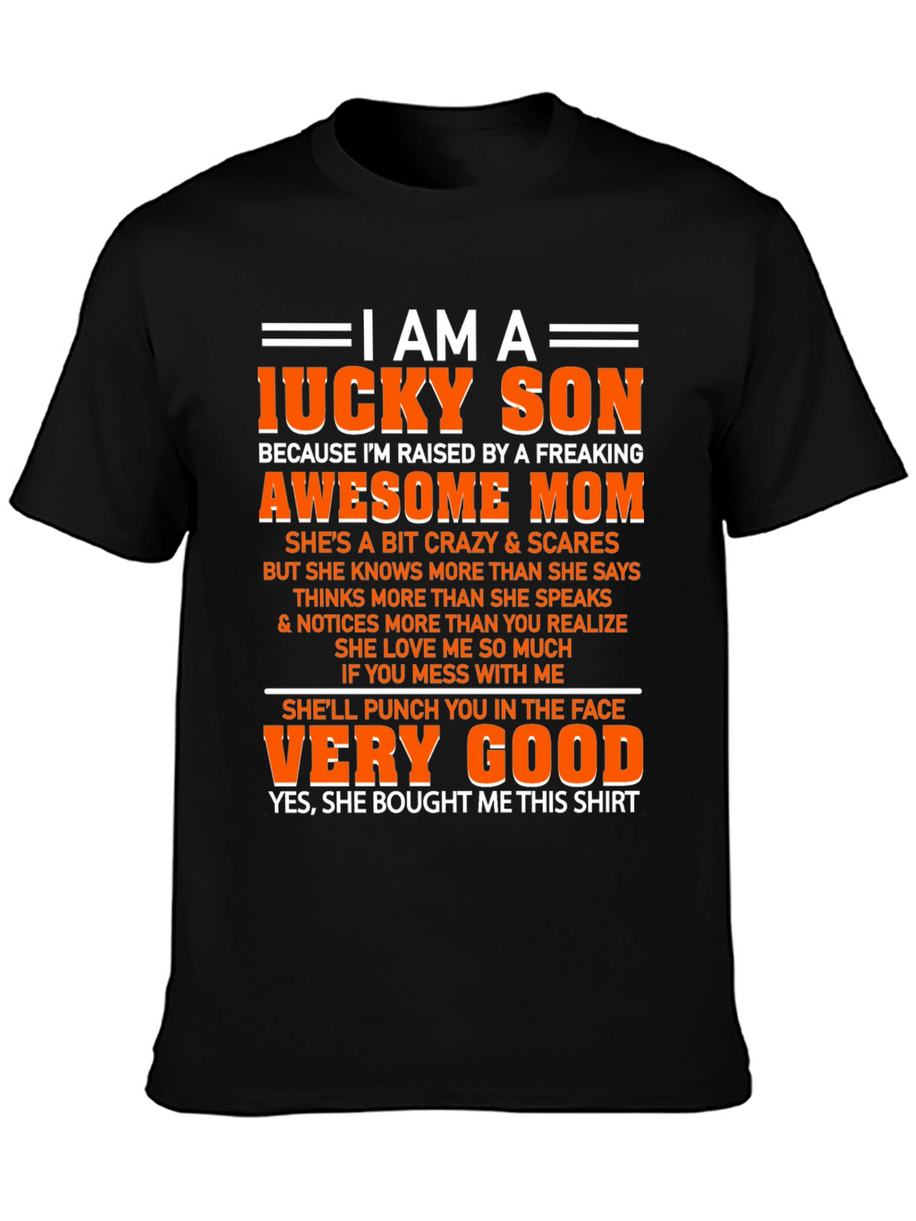 Lucky Son Graphic T-Shirt - Awesome Freaking Mom